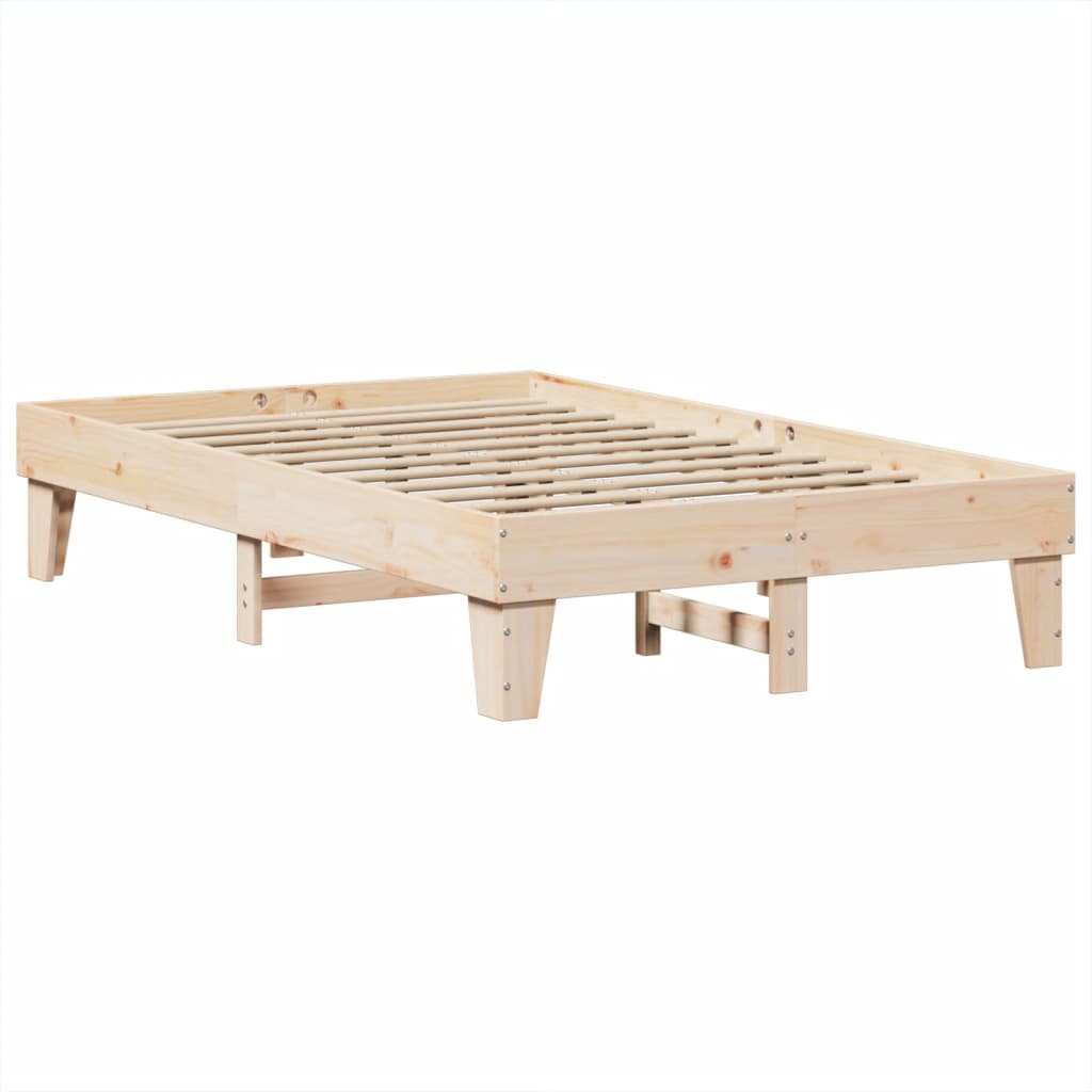 Bedframe zonder matras massief grenenhout 135x190 cm