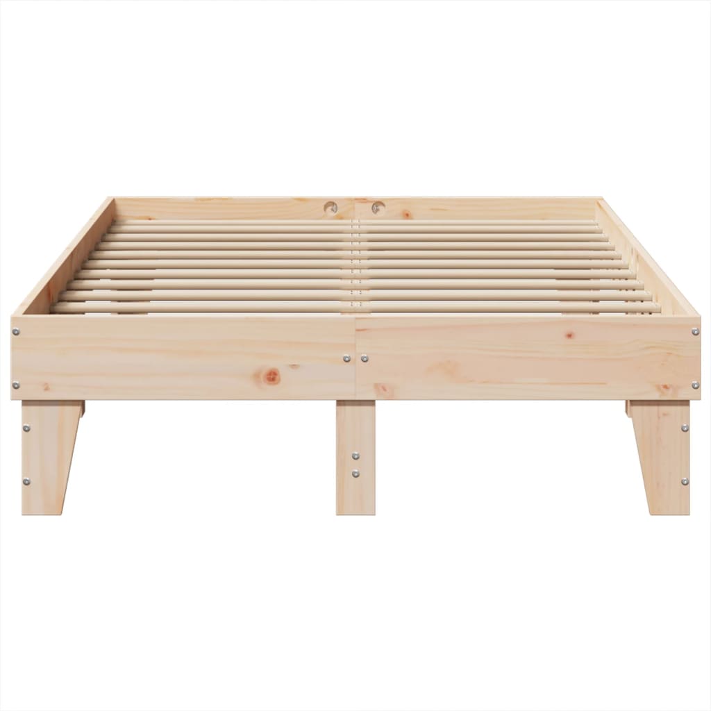 Bedframe zonder matras massief grenenhout 135x190 cm