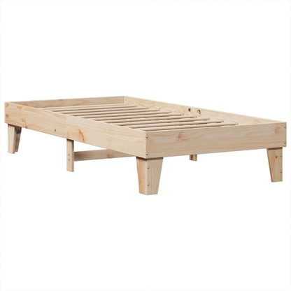Bedframe zonder matras massief grenenhout 90x190 cm