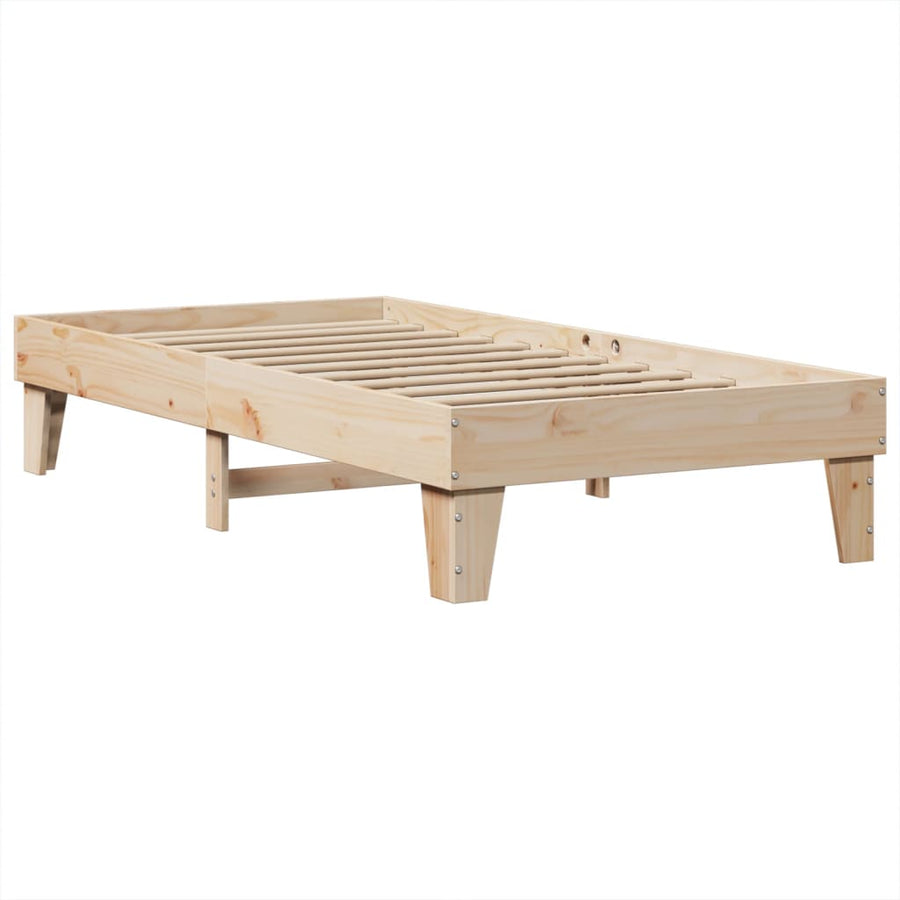 Bedframe zonder matras massief grenenhout 90x190 cm