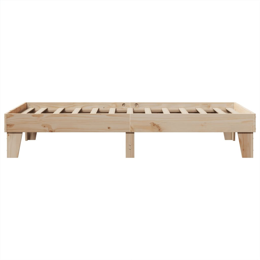 Bedframe zonder matras massief grenenhout 90x190 cm