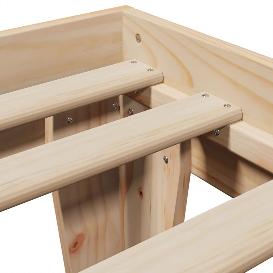 Bedframe zonder matras massief grenenhout 90x190 cm