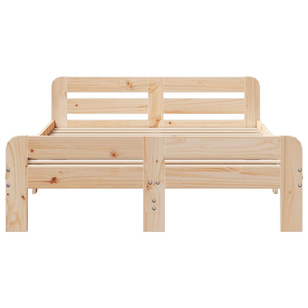Bedframe zonder matras massief grenenhout 200x200 cm