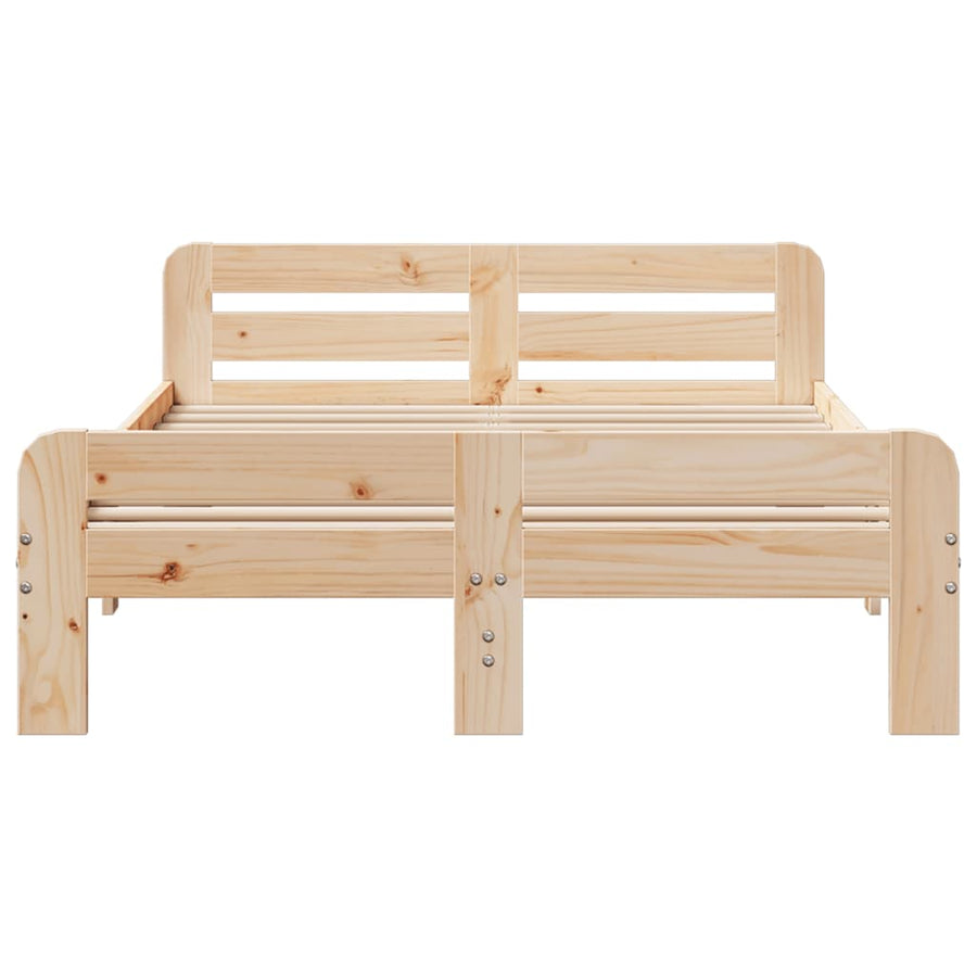 Bedframe zonder matras massief grenenhout 200x200 cm