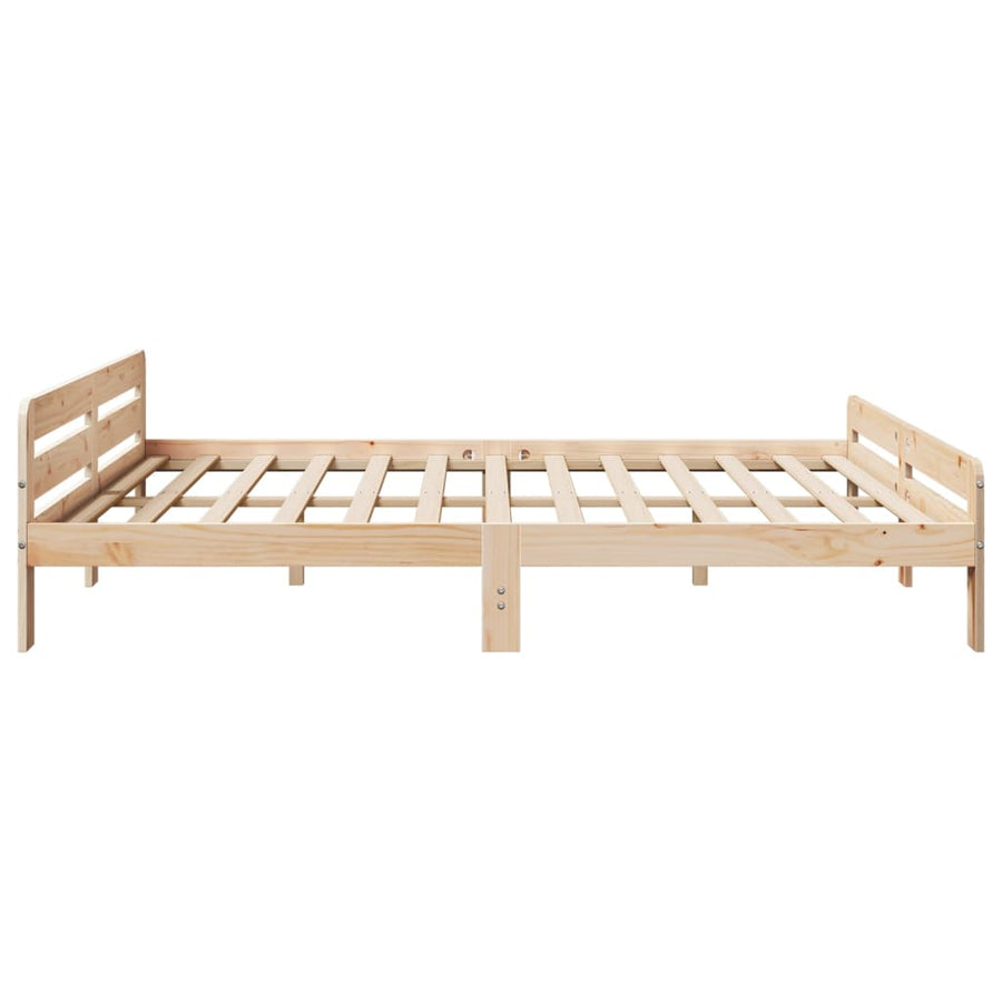 Bedframe zonder matras massief grenenhout 200x200 cm