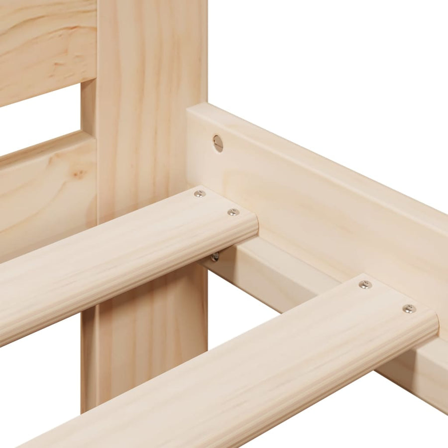 Bedframe zonder matras massief grenenhout 200x200 cm