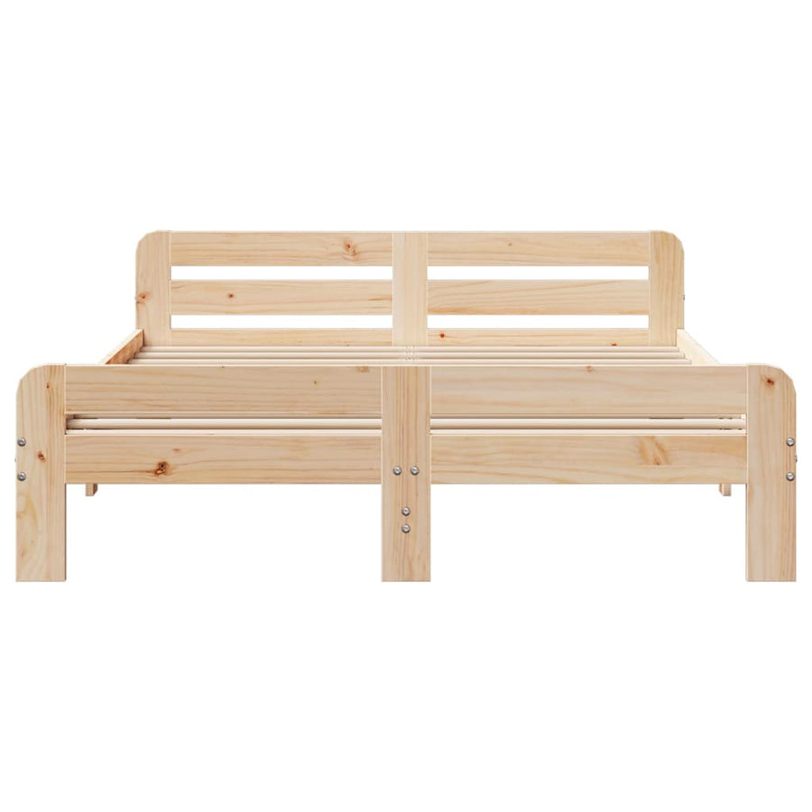 Bedframe zonder matras massief grenenhout 150x200 cm