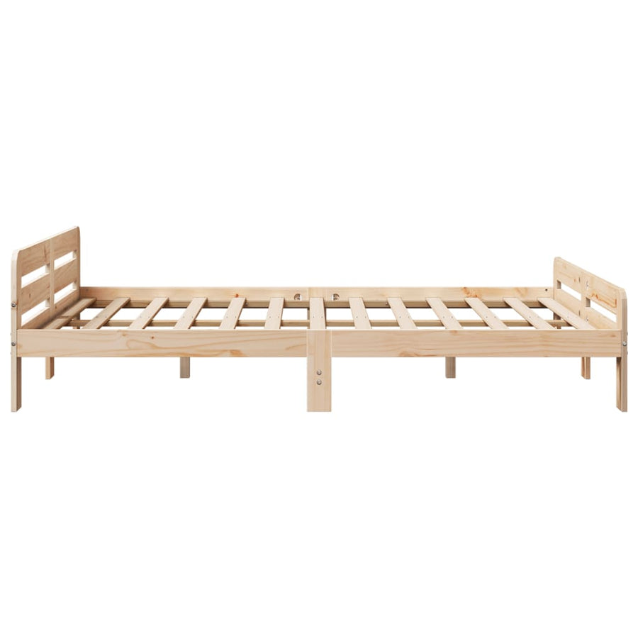Bedframe zonder matras massief grenenhout 150x200 cm