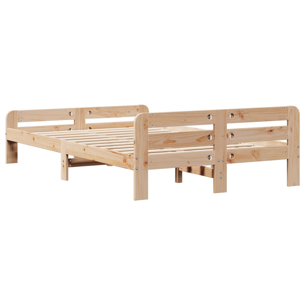 Bedframe zonder matras massief grenenhout 120x200 cm
