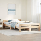 Bed frame without mattress solid pine wood 120x200 cm