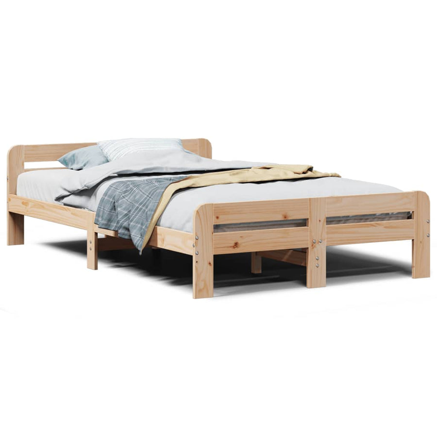 Bedframe zonder matras massief grenenhout 120x190 cm