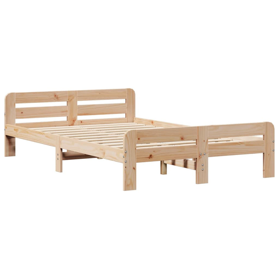 Bedframe zonder matras massief grenenhout 120x190 cm