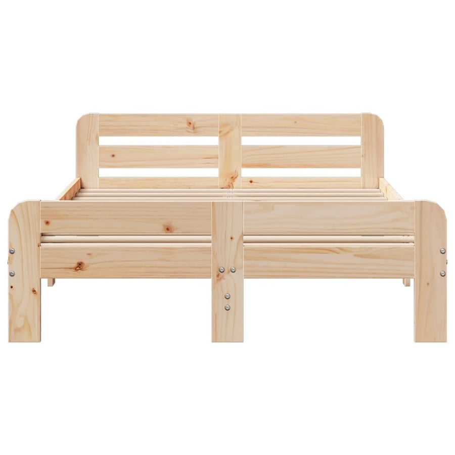 Bedframe zonder matras massief grenenhout 120x190 cm
