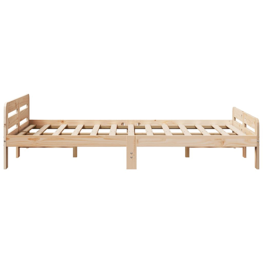 Bedframe zonder matras massief grenenhout 120x190 cm