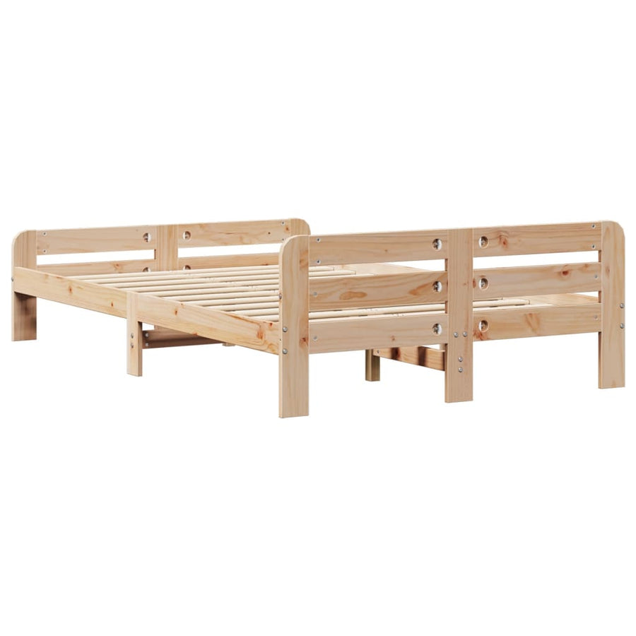 Bedframe zonder matras massief grenenhout 120x190 cm