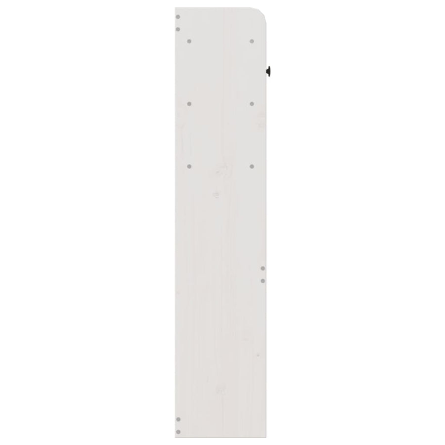 Hoofdbord met opbergruimte 180 cm massief grenenhout wit