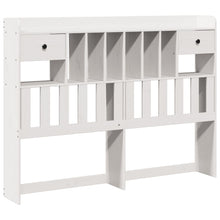 Hoofdbord met opbergruimte 160 cm massief grenenhout wit