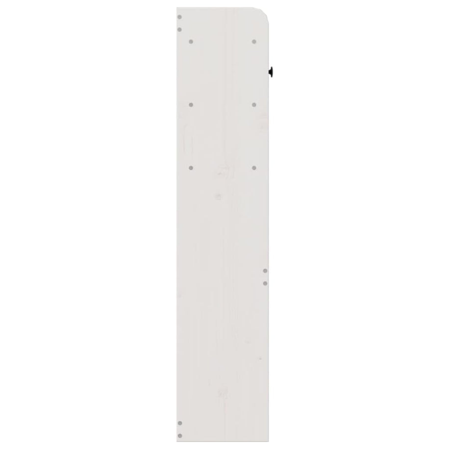 Hoofdbord met opbergruimte 160 cm massief grenenhout wit