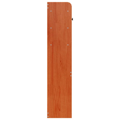 Hoofdbord met opbergruimte 150 cm massief grenenhout wasbruin