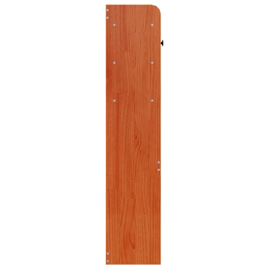 Hoofdbord met opbergruimte 150 cm massief grenenhout wasbruin