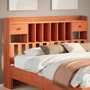 Hoofdbord 150 cm massief grenenhout wasbruin
