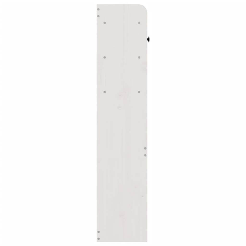 Hoofdbord met opbergruimte 140 cm massief grenenhout wit