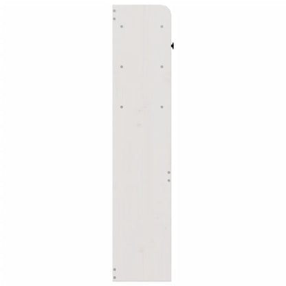 Hoofdbord met opbergruimte 140 cm massief grenenhout wit