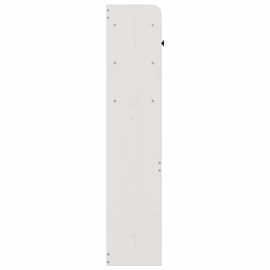 Hoofdbord met opbergruimte 140 cm massief grenenhout wit