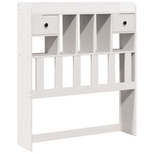 Hoofdbord met opbergruimte 75 cm massief grenenhout wit