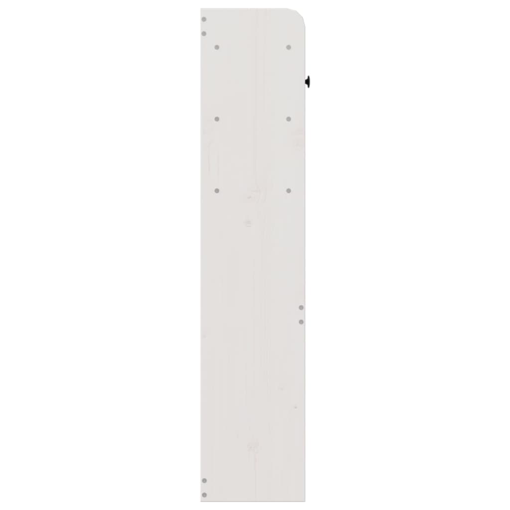 Hoofdbord met opbergruimte 75 cm massief grenenhout wit