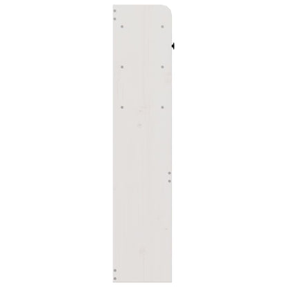 Hoofdbord met opbergruimte 75 cm massief grenenhout wit