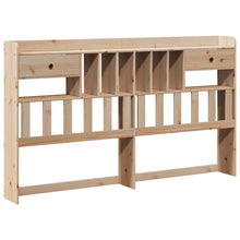 Hoofdbord met opbergruimte 75 cm massief grenenhout wasbruin