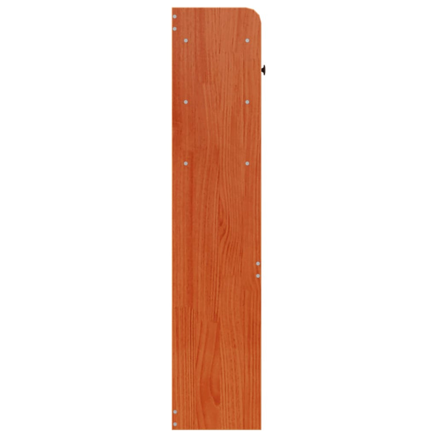 Hoofdbord met opbergruimte 75 cm massief grenenhout wasbruin
