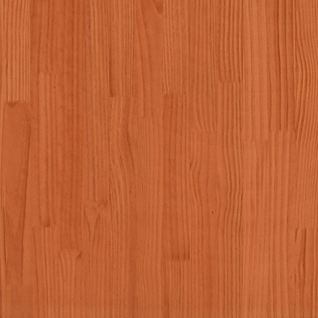 Hoofdbord met opbergruimte 75 cm massief grenenhout wasbruin