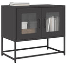 TV stand 68x39x60.5 cm cold-rolled steel black