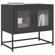 TV stand 68x39x60.5 cm cold-rolled steel black