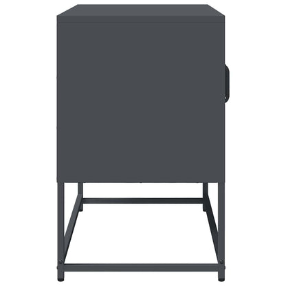 Tv-meubel 68x39x60,5 cm koudgewalst staal antracietkleurig