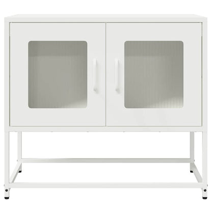Tv-meubel 68x39x60,5 cm koudgewalst staal wit