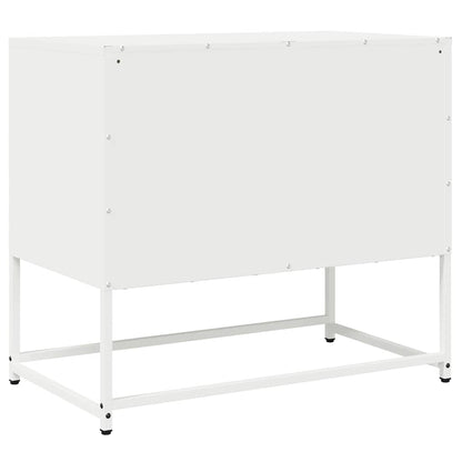 Tv-meubel 68x39x60,5 cm koudgewalst staal wit