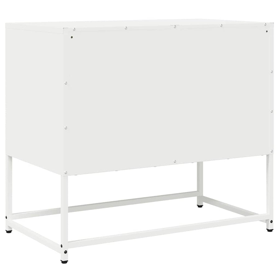 Tv-meubel 68x39x60,5 cm koudgewalst staal wit