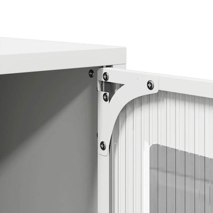 Tv-meubel 68x39x60,5 cm koudgewalst staal wit