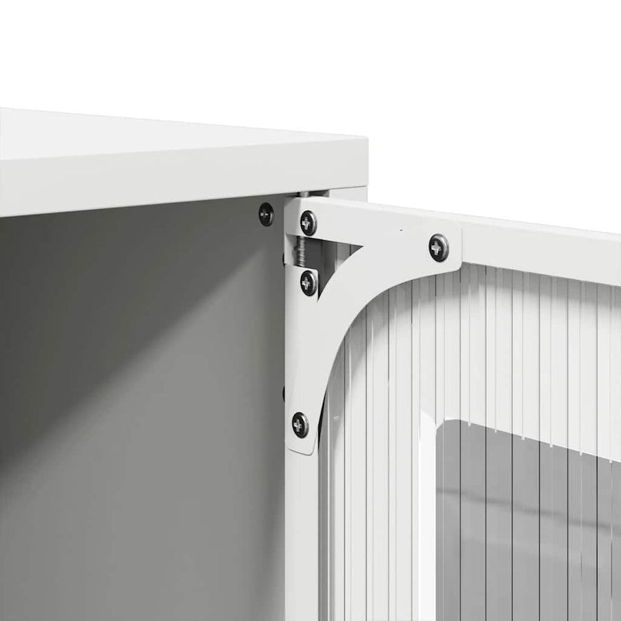 Tv-meubel 68x39x60,5 cm koudgewalst staal wit