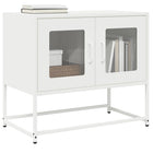 Tv-meubel 68x39x60,5 cm staal wit