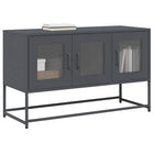 Tv-meubel 100,5x39x60,5 cm staal antraciet