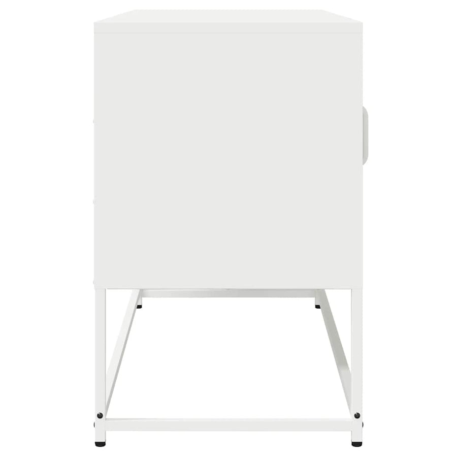 Tv-meubel 100,5x39x60,5 cm koudgewalst staal wit