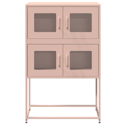 Hoge kast 68x39x107 cm staal roze