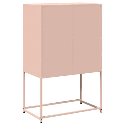 Hoge kast 68x39x107 cm staal roze