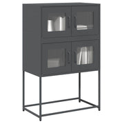 Tall cabinet 68x39x107 cm steel anthracite