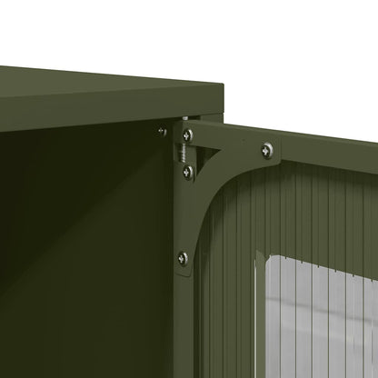 Hoge kast 68x39x107 cm staal olijfgroen