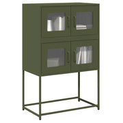 Tall cabinet 68x39x107 cm steel olive green